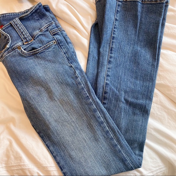 Blue Asphalt Denim - Y2K Low Rise Flare Jeans